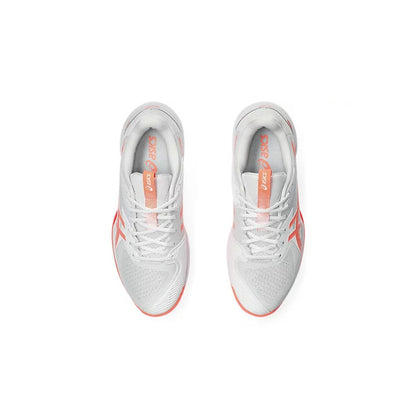 Asics Scarpe Tennis Unisex Solution Speed FF 3 All court White/Sun Coral