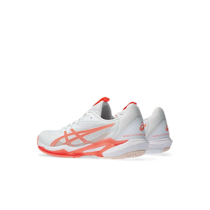 Asics Scarpe Tennis Unisex Solution Speed FF 3 All court White/Sun Coral