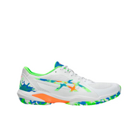 Asics Scarpe Padel Uomo Solution Swift FF 2 Padel L. E. White/Green Gecko