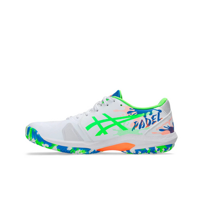 Asics Scarpe Padel Uomo Solution Swift FF 2 Padel L. E. White/Green Gecko