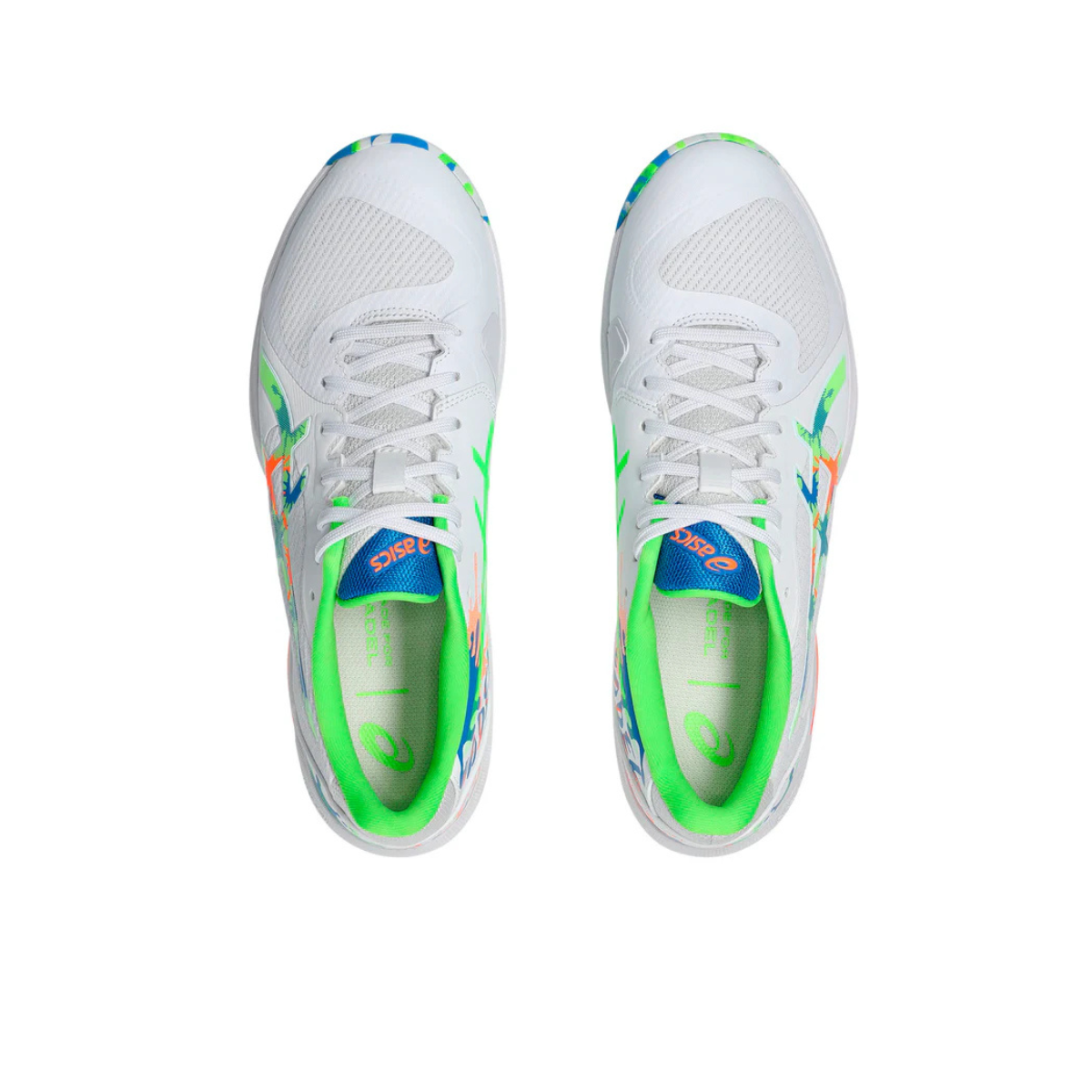 Asics Scarpe Padel Uomo Solution Swift FF 2 Padel L. E. White/Green Gecko