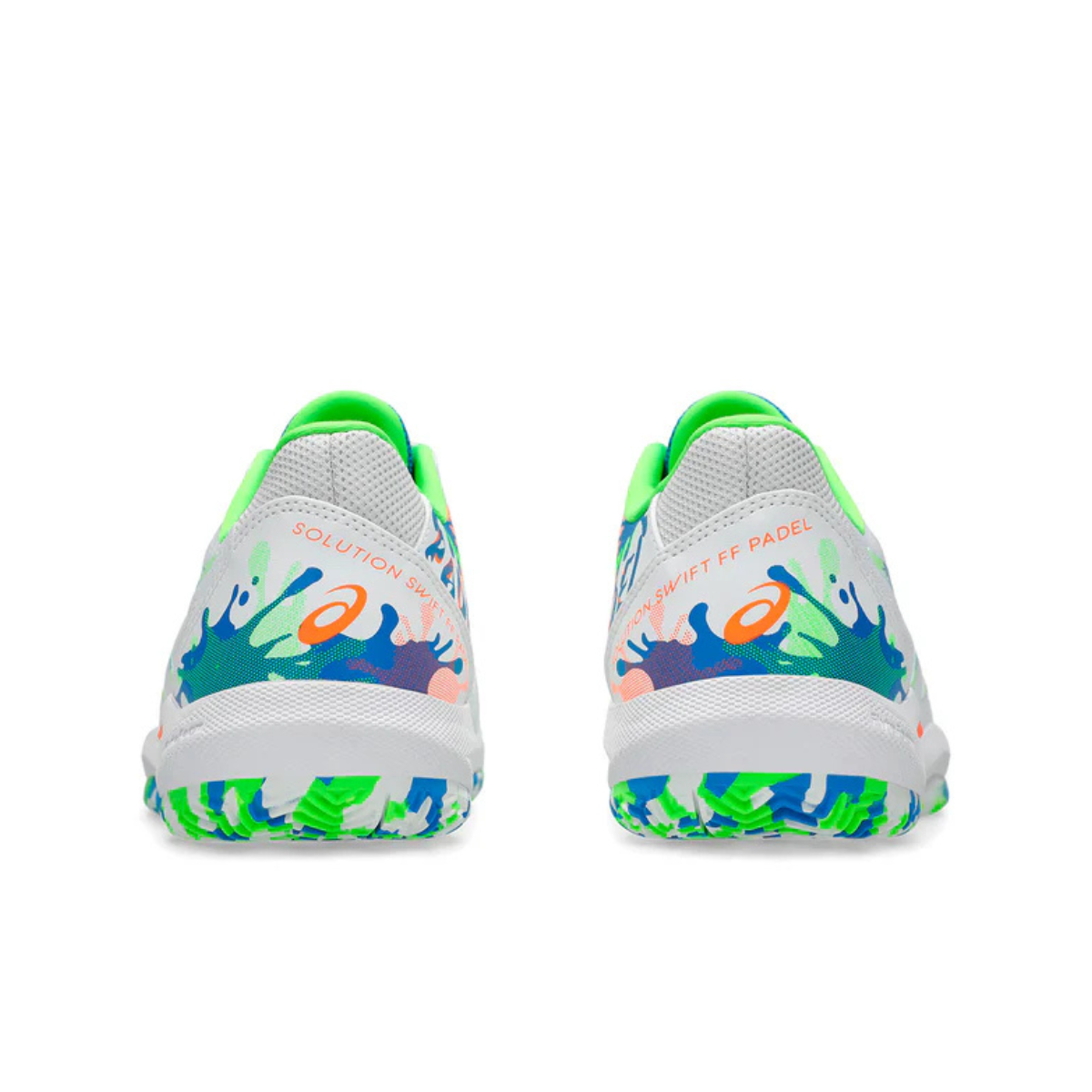 Asics Scarpe Padel Uomo Solution Swift FF 2 Padel L. E. White/Green Gecko