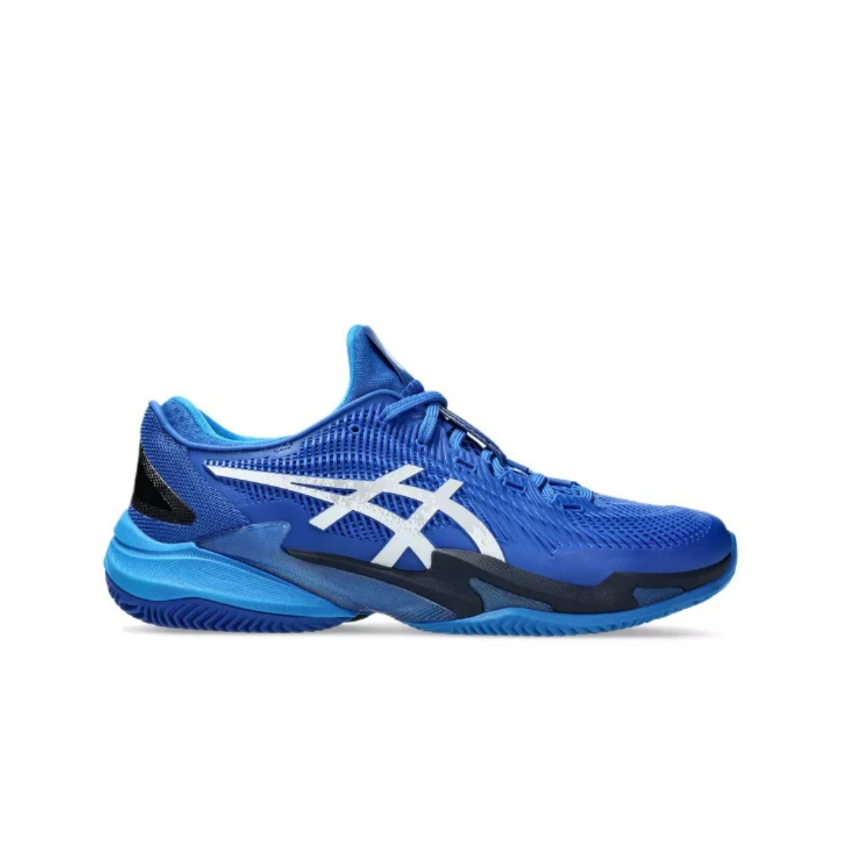 Asics Scarpa Tennis Uomo Court FF 3 Novak Clay Tuna Blue/Pure Silver