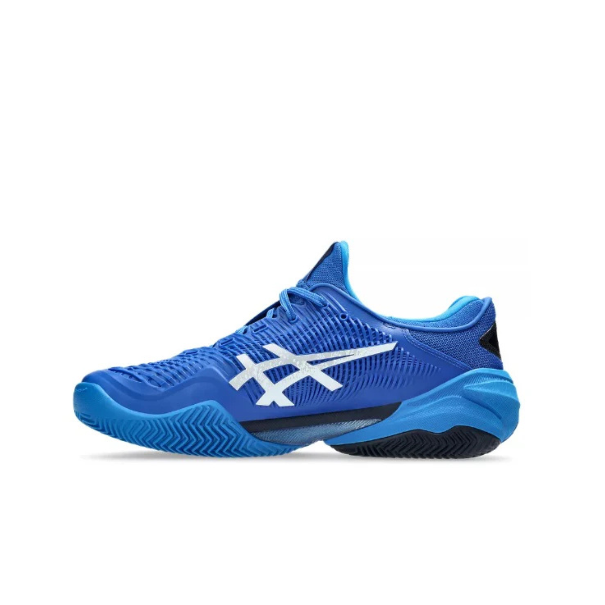 Asics Scarpa Tennis Uomo Court FF 3 Novak Clay Tuna Blue/Pure Silver