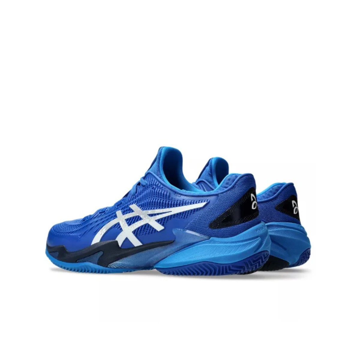 Asics Scarpa Tennis Uomo Court FF 3 Novak Clay Tuna Blue/Pure Silver