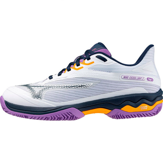 MIZUNO Scarpe WAVE EXCEED LIGHT PADEL Donna - White/dress Blues/ Hyacinth