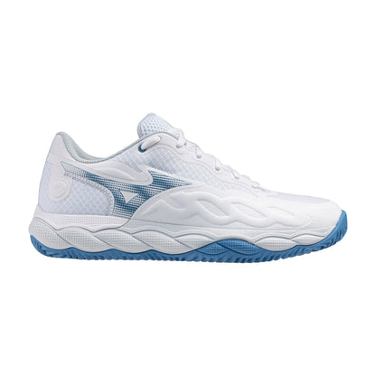 Mizuno Wave Enforce Court Clay White/Parisian Blue/Plein Air Women